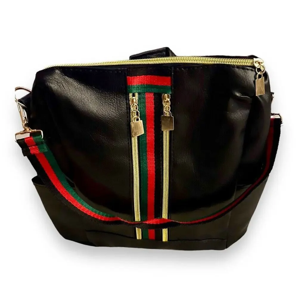 Luxury Zippered Pockets Mini Backpack Unisex OS - Preppy Streetwear Skater NWT - Picture 2 of 8